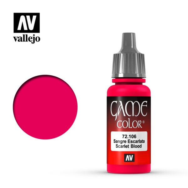 Vallejo Game Color Scarlet Blood - 18 ml - 72106 Online Hot Sale