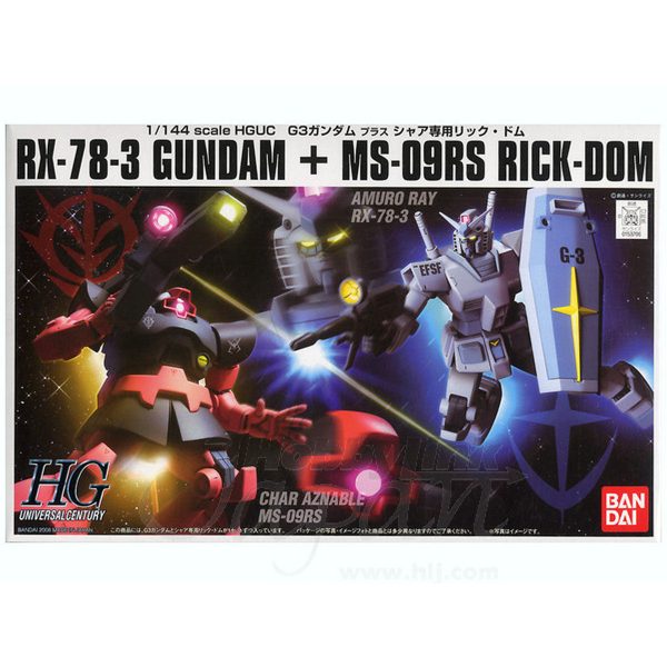 1 144 HGUC RX-78-3 Gundam + MS-09RS Rick Dom Char s Custom Set Online Hot Sale