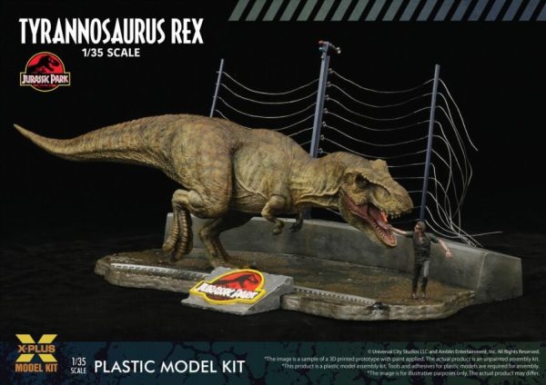 X-Plus Models Jurassic Park Tyrannosaurus Rex Model Kit For Sale