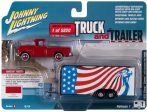 Johnny Lightning 1955 Chevy Cameo Pickup with Trailer 2021 Release 1A - 1:64 Diecast Online